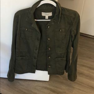 Dark green utility jacket